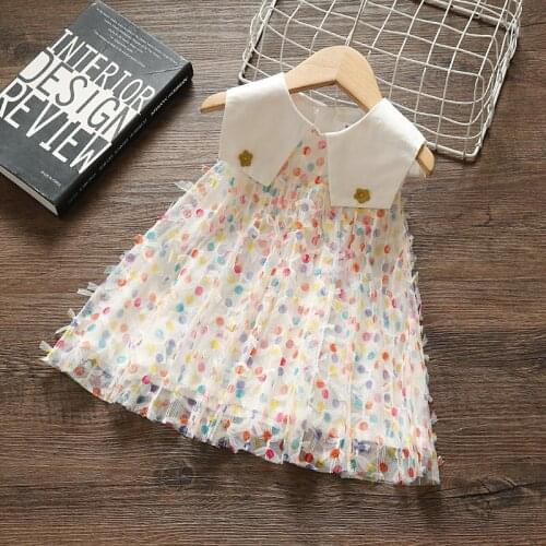 Newborn Baby Girls Clothes Summer Dress for Girls Sleeveless Princess 1 year Birthday Party tutu Dress Toddler Infant Clothing