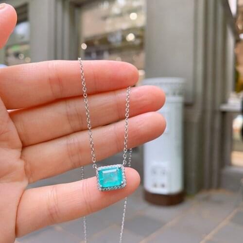 Necklace light luxury niche clavicle chain simulation jade pendant simple cold wind accessories trend female wild
