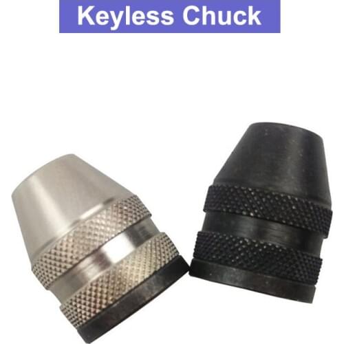 URANN M8x0.75 0.5-3.2mm Multi Drill Chuck Keyless For Dremel Rotary Tools Keyless Drill Bit Chucks Adapter Converter Universal