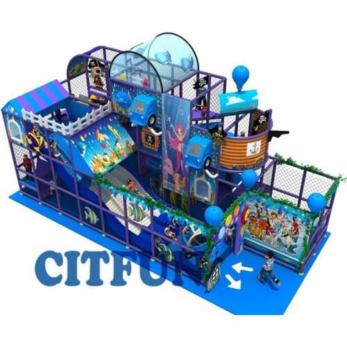 Customize Ocean world Pirate Ship Amusement Park indoor Playground IP-023A