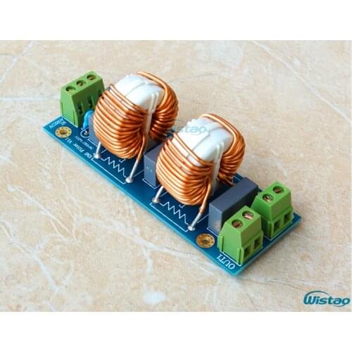 Power Filter Board EMI Filters 18A Dual Coarse Copper Common-mode Inductive Sound Improving Tool 220V Free Shipping