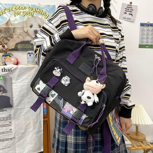 2021 backpack female NEW Multifunctional women college student School backpack Fashion nylon kawaii shoulder bags Womens bag