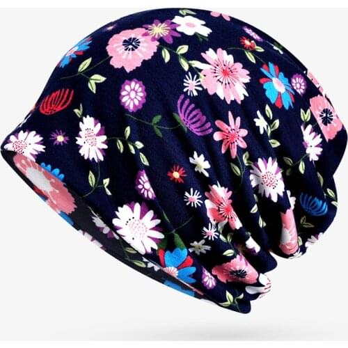 Unisex Fashion Autumn Winter Hat Print Scarf Cap Warm Beanie Bonnet Hat Retro Fashion Hat Hip Pop Caps For Women Men