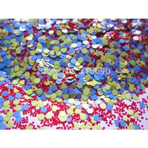 Solvent Resistant Glitter Mix For Glitter Nail polish - Neon Matteness