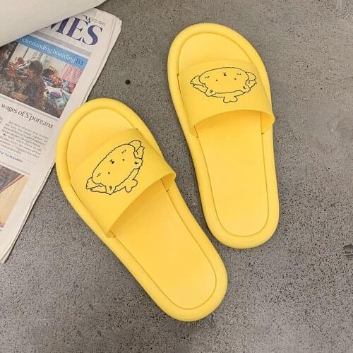 TZLDN Couple Slippers Cute Bear Home Men Slippers Summer Sandals Slides Non-slip Bathroom Boy Shoes Flip Flops Sandalias Muje
