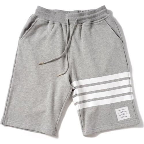Quality high New Novelty Men Comfortable Classic Striped Skateboard Street Cotton Casual Shorts Kanye Hip-hop Parkour #L27