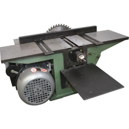 High-Power Multi-Function Woodworking Machinery Electric Planer Saw Drilling Machine Household Small Desktop Saw Machine 220V