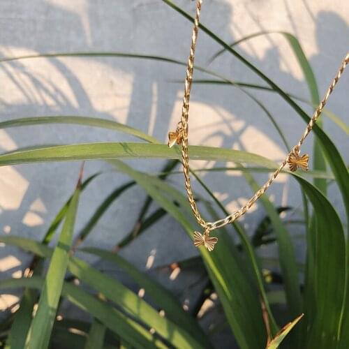 Cute Butterfly Women Choker Necklace Gold Color Chain Statement Collar Female Choker Good Quality Hot Sale Jewelry Gift