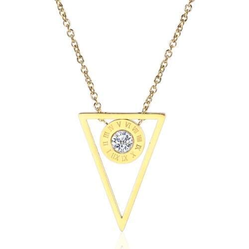 OUFEI Stainless Steel Jewelry Woman Vogue 2019 Initial Crystal Necklace Jewelry Accessories Bohemian Wholesale Lots Bulk