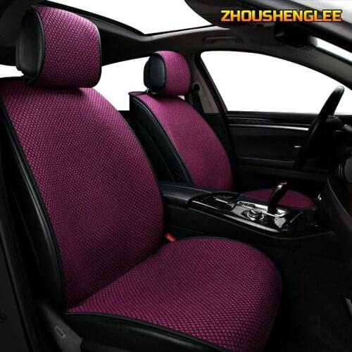 ZHOUSHENGLEE FLAX car sear cover for ssangyong action kyron korando rexton for suzuki swift jimny sx4 Auto accessories Car seats
