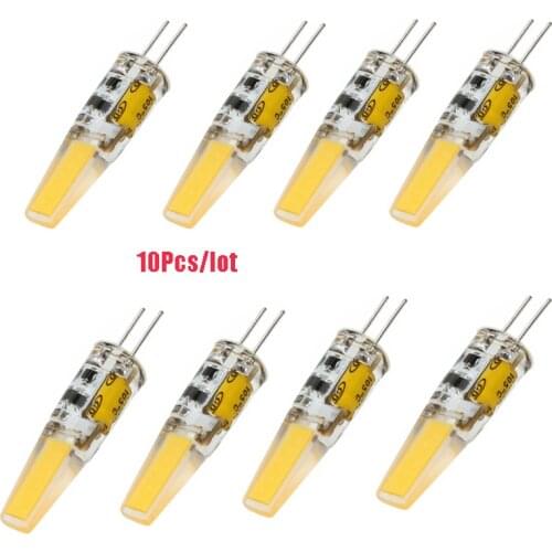 10PCS/lot Mini G4 LED COB Lamp 6W Bulb AC DC 12V 220V Candle Lights Replace 40W Halogen for Chandelier Spotlight
