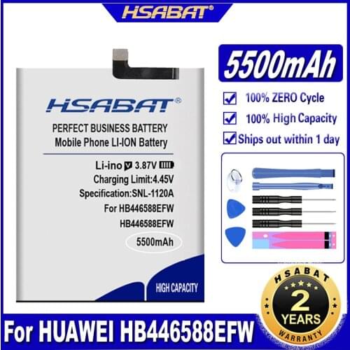 HSABAT HB446588EFW 5500mAh Battery for Huawei Phone Batteries