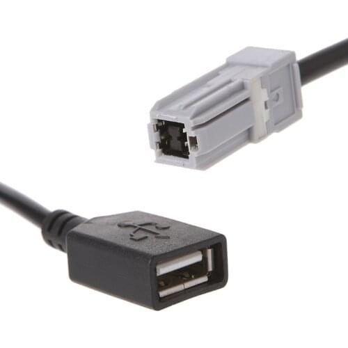 Car Aux Media Wire To USB Adapter Conector for toyota RAV4 EZ Verso Camry 1XCF