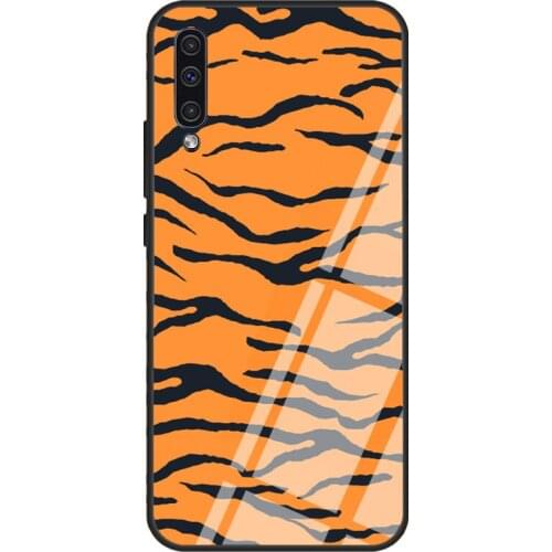 Tiger Tempered Glass Case For Samsung A52 A12 A32 A42 A72 A31 A51 A71 A40 A50 A70 A20e A21S