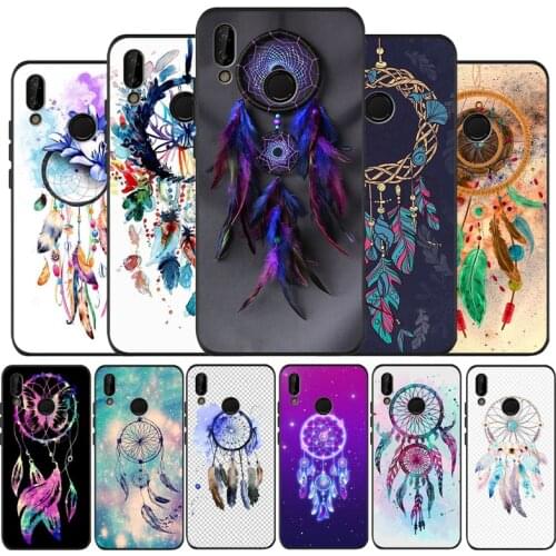 Dream catcher watercolor dreamcatcher black soft Case For Huawei P40 P30 P20 P10 P9 Lite Pro 2019 P smart Y6 Y9 2018 Back cover