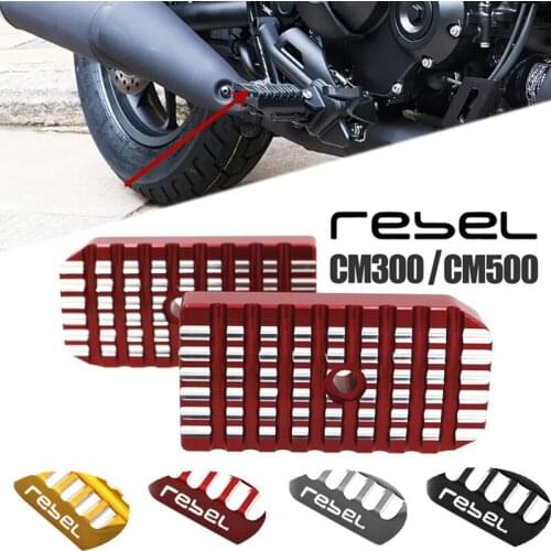 For Honda Rebel500 Rebel300 CMX500 CMX300 Rebel CMX 500 300 Accessories Billet Wide Foot Pegs Pedals Footrest Enlarge Footpeg