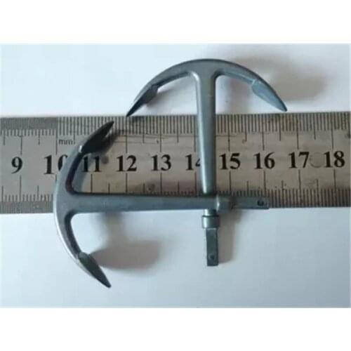Classic sail boat model accessories Zinc Alloy anchor model Length 59mm 1 pcs