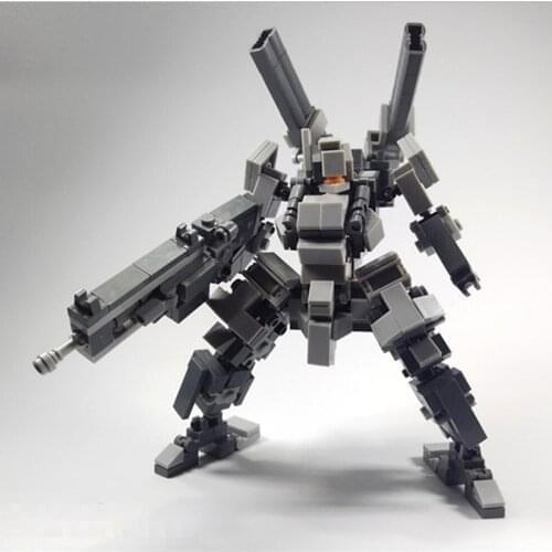 MOC Mecha Model Assembly Mecha Bricks Toy DIY Building Block Stem Toy
