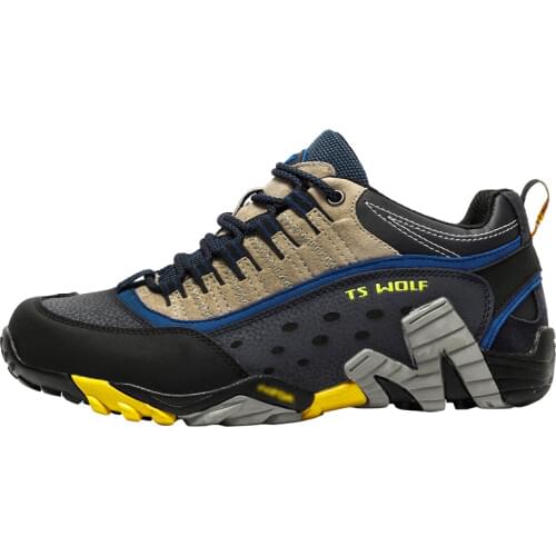 Hiking Shoes Men Unisex True Leather Waterproof Shoes Leather Women Waterproof Sneakers Outdoor Mountain Climbing Shoes Antiskid