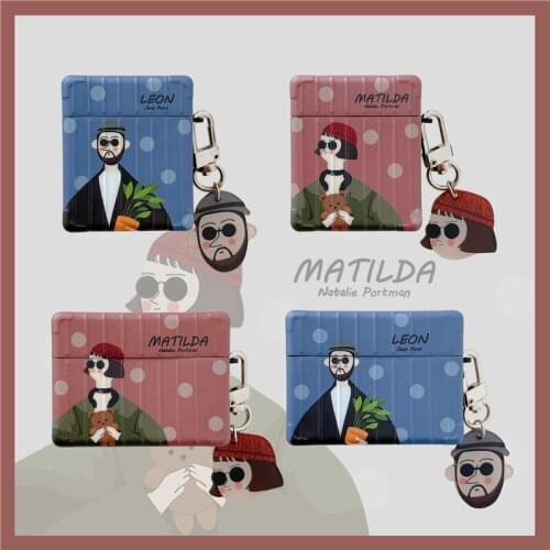 Cool Leon Mathilda Killer and Girl Shockproof Headset Cover For Apple Airpods Pro Gen 1 2 Earphone Cases Headphone Accessories