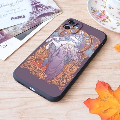 Lady Amalthea The Last Unicorn Print Soft Silicone Matt Case For Apple iPhone Case