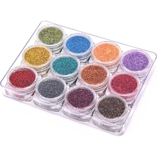 Different 12 colors Glitter eyeliner sets Make up glitter set for Nail makeup Craft DIY Accessories