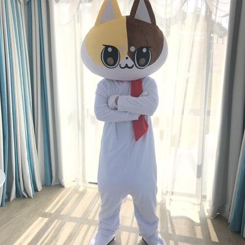 2019 New Discount Factory Sale Cat Mascot Costume Adult Size Halloween Cat Cartoon Costume Fancy Party Stage Performance Dress