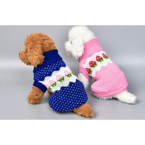 Christmas Cat Dog Sweater Knitting Pullover Winter Dog Clothes for Small Dogs Chihuahua Dachshund Puppy Jacket Pet Clothing