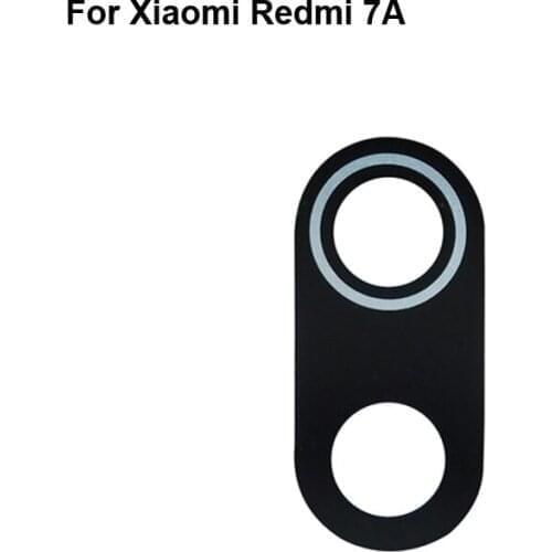 2PCS High quality For Xiaomi Redmi 7A Back Rear Camera Glass Lens test good For Xiaomi Red mi 7 A Redmi7A Replacement Parts