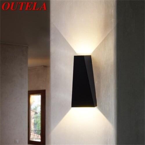 OUTELA LED Outdoor Wall Light Waterproof Sconces New Style Creative Decorative For Porch Corridor Aisle Bedroom Living Room