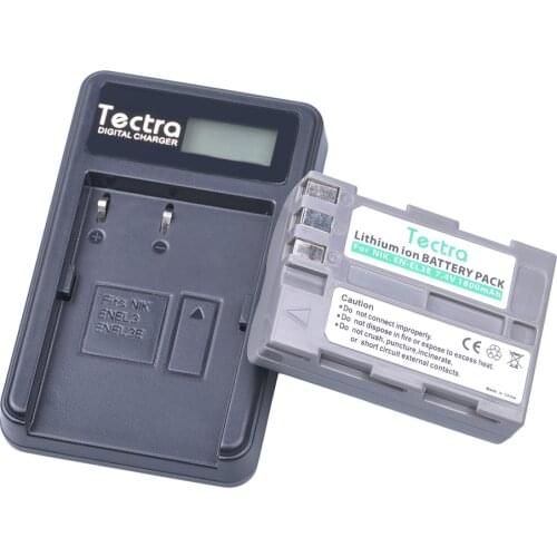 Tectra 1Pc 1800mAh EN-EL3e ENEL3e digital camera Battery + LCD USB Charger for Nikon D50 D70 D80 D90 D100 D200 D300 D700 z1