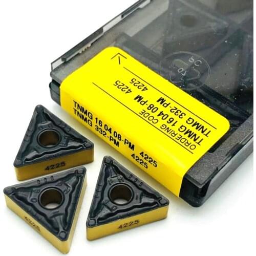 TNMG160404 TNMG160408 PM 4225 External turning tool 100% carbide insert CNC cutting tool TNMG 160404 PM4225 turning insert