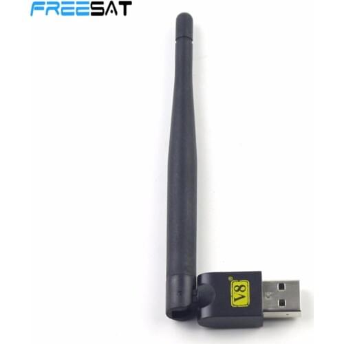 USB WiFi With Antenna Work For Freesat V7 V8 Series Digital Satellite Receivers For TV Set Top Box Stable Signal