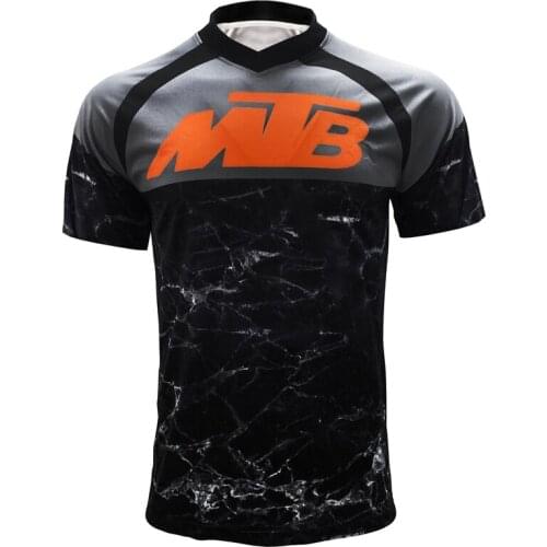 Explosion Cycling Jersey Downhill Jersey Bike Shirt MTB Shirt Mountain Bike Motorcycle Jersey Competitive Race Short Sleeve Men