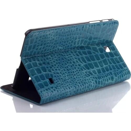 New Crocodile Magnetic Closure Stand PU Leather Protective Sleeve Cover Case For Samsung GALAXY Tab 4 8.0 T330 T331 T335 Tablet