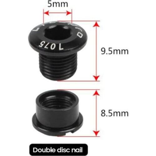 1PC Aluminum Alloy 7075 CNC Bike Chainring Bolts Single/Double Speed Crank Bolt Single Plate Nail Tooth Plate Nail