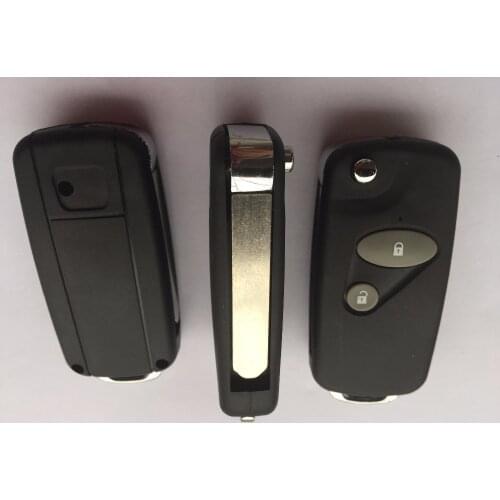 1Pcs Of New Key Blank 2 Buttons Replacement Flip Shell Case Fob Cover For Honda Folding Blade Uncut No Logo Car Accessories Auto