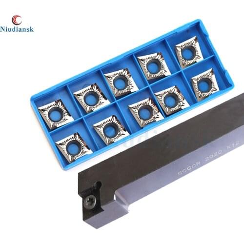 1pc SCGCR2020K12 SCGCR2525M12 External Turning Tool Arbor SCGCL+10pcs CCGT CCMT1204 CNC Lathe Tools Carbide Inserts Lathe Suit