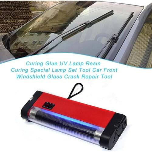 Curing Glue Uv Lamp Resin Curing Special Lamp Set Tool Car Front Windshield Glass Crack Repair Tool 1 Piece
