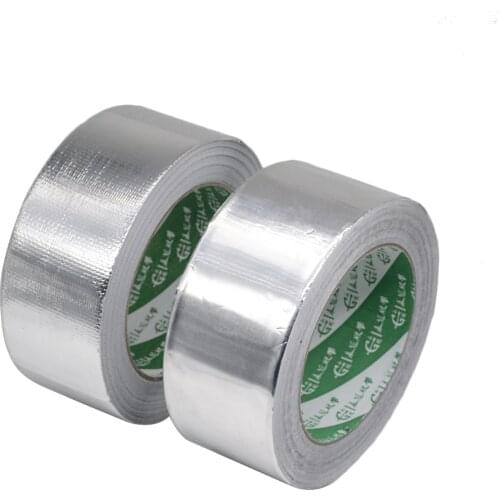 1PC 5S 13S Waterproof Aluminum Foil Adhesive Sealing Tape High Temperature Pipe Repairs Silver Tape 4.8cm X 24m