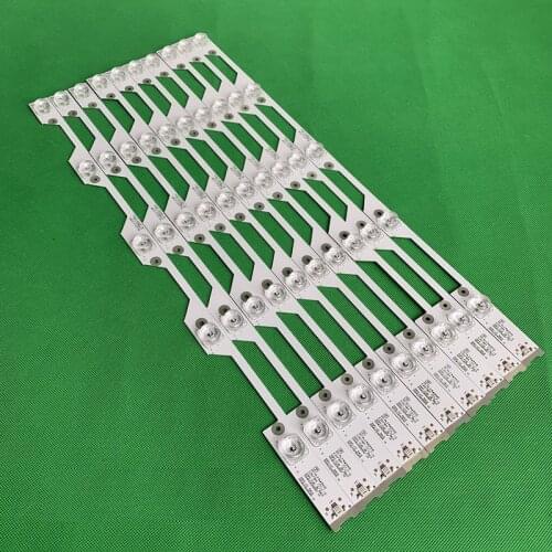 10pcs/set 5LED LED Backlight strip For Thomson 55UD6306 LVU550NDEL CD9W18 4C-LB5504-HR3 HR4 4C-LB5505-HR01J