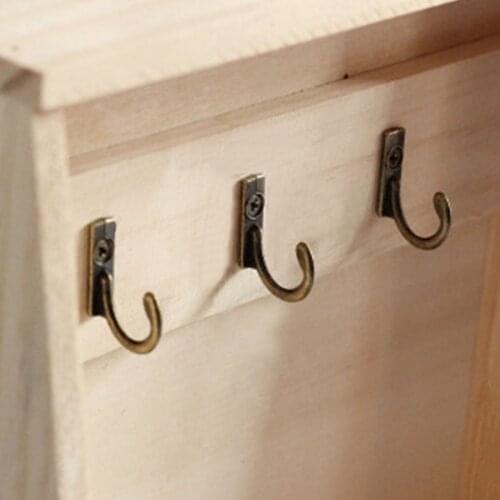 10 PCS Vintage Decorative Small Hangings Antique Brass Bronze Mounted Wall Door key Hangers Hat Coat Bag Robe Hooks