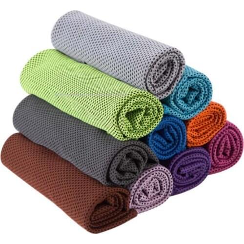 200pcs 30*90cm Ice Cold Towels Running Quick Dry Soft Breathable Towel Summer Cooling Sunstroke Sports Exercise Cooler