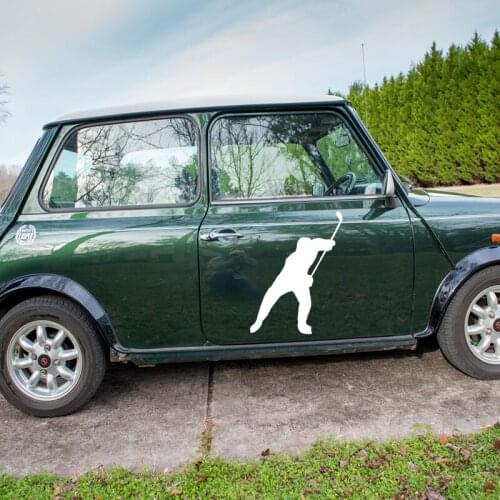 58cm x 25.38cm 2 x Ice Hockey Player Sports Graphic (one For Each Side)Car Sticker For Truck Door Side Vinyl Decal 8 Colors