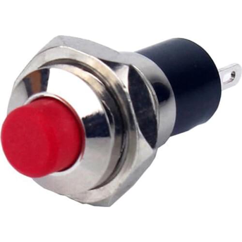 7mm/10mm Mini Button Switch Self-Locking Push Button 2 Pin Latching Switch