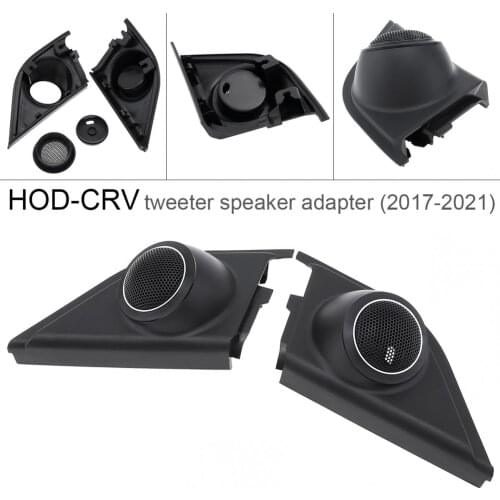 ABS Durable Hifi System Tweeter Horns Cover Fit for Honda 2015 - 2021 Refitting Installation Front Door Speaker Adapter Kit