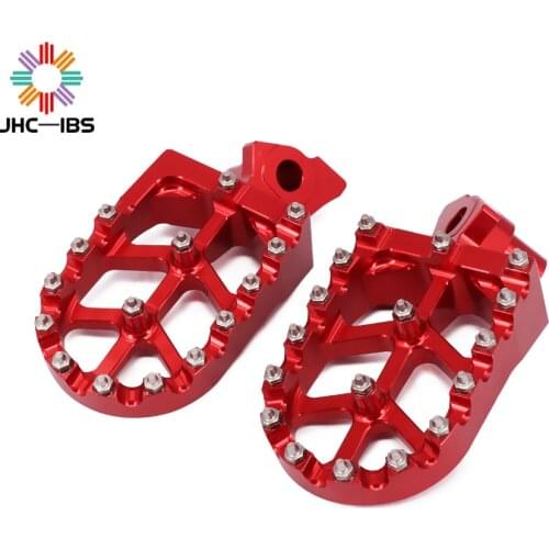Motorcycle Aluminum FootRest Footpegs Pedals For HONDA Yamaha CR125 CR250 CR500 YZ125 YZ250 WR400 CR YZ WR 125 250 500 400