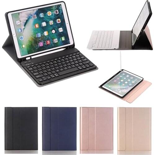 Bluetooth Wireless Keyboard Case For IPad 9.7 With Pencil Holder Smart Devices PU Leather Full Cover For IPad Air 1 2 Pro 9.7