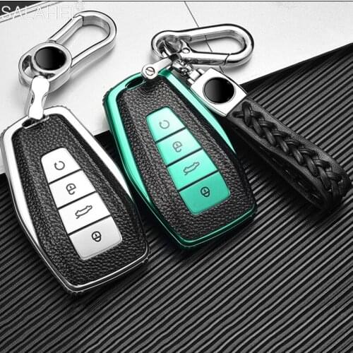 TPU Car Remote Key Case Cover For Geely Coolray 2019-2020 4 Buttons Protect Shell Holder Accessories
