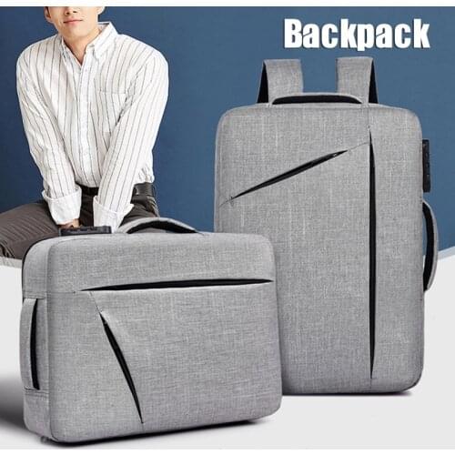 Business Laptop Backpack for Men Anti-Theft 2-in-1 Handbag with Safe Lock 14 Inch Computer Backpacks Bags Hiking Travel Bags